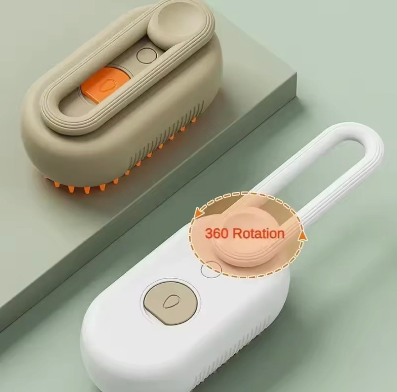 Cepillo vapor mascotas (blanco)