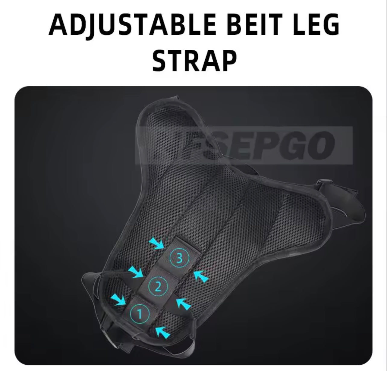 Bolso pierna moto azul