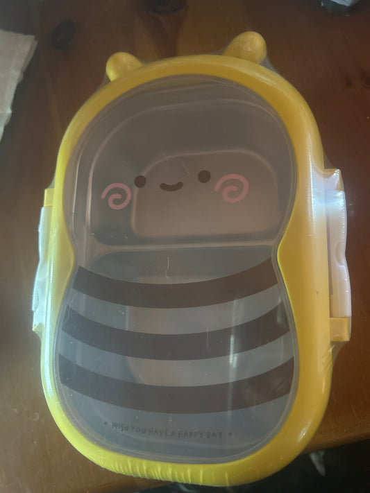 Tupper almuerzo dos compartimentos abeja