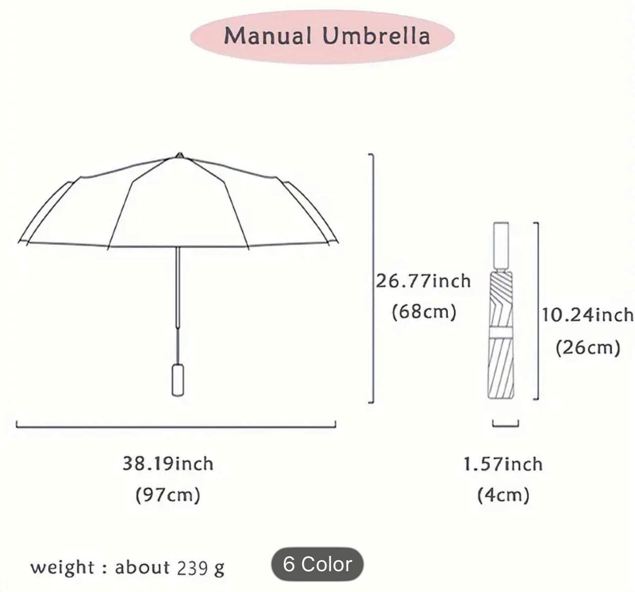 Paraguas verde plegable